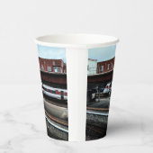 Rood-witte trein papieren bekers (Rechts)