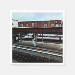 Rood-witte trein servet