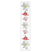 Rood witte Tulpen Sluiten tafellooppas Medium Tafelloper (Voorkant)