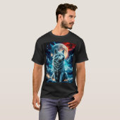 Rood, witte wolf en blauw t-shirt (Voorkant volledig)