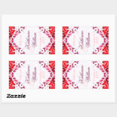 Rood-witwijn 4,5 x 2,7-inch Sticker (Vel)