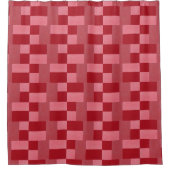Rood wolkengordijn douchegordijn (Voorkant)