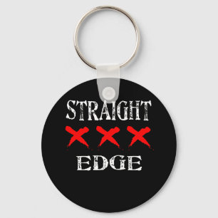 Rood X rechte rand zwart Sleutelhanger