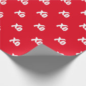 rood XO Valentijns omslagpapier Cadeaupapier (Hoek)