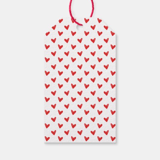 Rood XOXO, Valentijnsdag Cadeaulabel