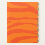 Rood zebra op sinaasappels patroon Spiraal Foto No Planner (Achterkant)