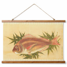 Rood Zee Bream (Tai) op bamboe lederen tapijt