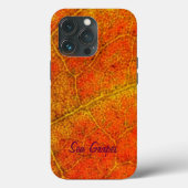 Rood Zee Druivenblad Case-Mate iPhone Case (Achterkant)