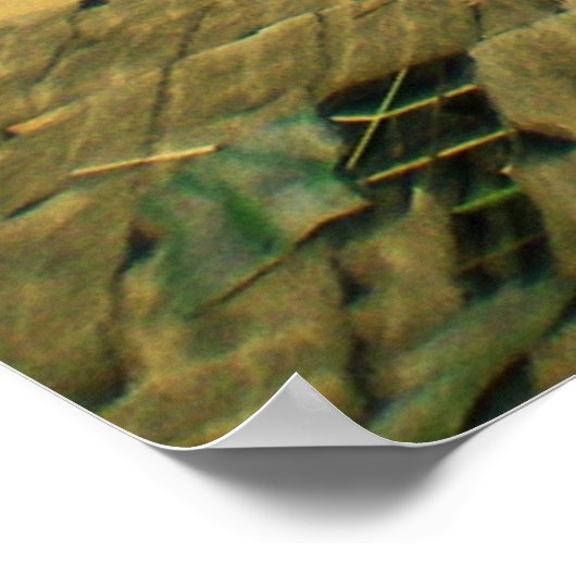 Rood Zee in de stad Sharm el Sheikh (Egypte) Poster (Hoek)