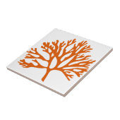 rood zee koraalsilhouet tegeltje (Zijkant)