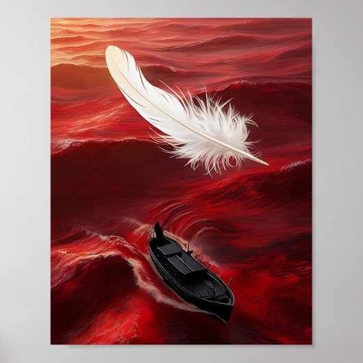 Rood zee poster (Voorkant)