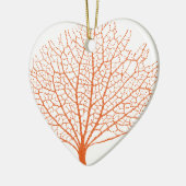 rood zee ventilator koraalsilhouet keramisch ornament (Links)