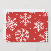 Rood Zeer Vrolijk Kerstmis Foto Feestdagenkaart (Achterkant)