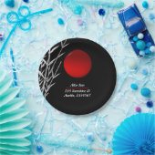 Rood Zen Rood zonesymbool, gepersonaliseerd Papieren Bordje (Feest)