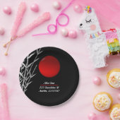 Rood Zen Rood zonesymbool, gepersonaliseerd Papieren Bordje (Feest)