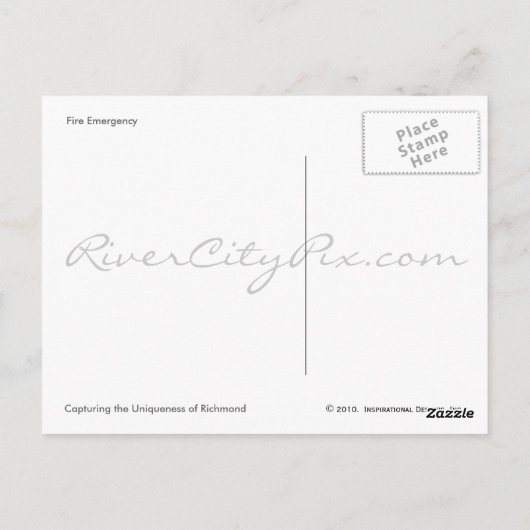 Rood zien briefkaart (Achterkant)