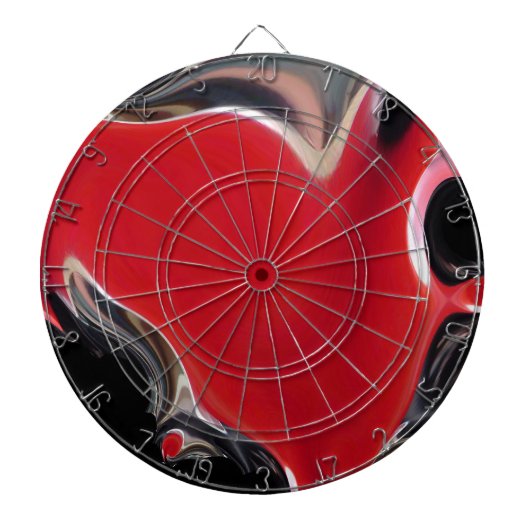 Rood zien, helder rood dartbord (Voorkant)