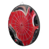 Rood zien, helder rood dartbord (Voorkant Rechts)
