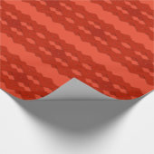 Rood Zig Zags Design Cadeaupapier (Hoek)