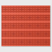 Rood Zig Zags Design Cadeaupapier (Vlak)