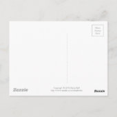 Rood zigzagpatroon briefkaart (Achterkant)