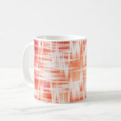 Rood zigzagpatroon koffiemok (Voorkant links)