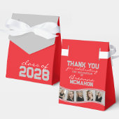 Rood & Zilver Grijs Fotocollage Filmstrip Bedankdoosjes