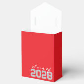 Rood & Zilver Grijs Fotocollage Filmstrip Bedankdoosjes (Geopend)