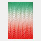 Rood Zilver Groen Theedoek (Verticaal)