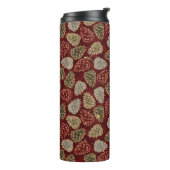 ROOD ZILVER GROEN VAKANTIE WINTER EIKELS THERMOSBEKER (Gedraaid links)