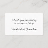  Rood Zilver Witte Bloemen Plaats Kaarten Plaatskaartje (Achterkant)