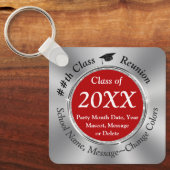 Rood, Zilver, Zwart en Wit, de Giften van de Klass Sleutelhanger (Voorkant)