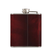 Rood zilvermonogram heupfles (Achterkant)