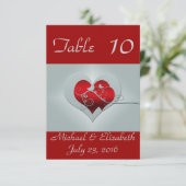 Rood/Zilverweddenschappen Kaart (Staand voorkant)