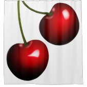 Rood Zoet Kersen Douchegordijn - Aangepaste kleure (Voorkant)