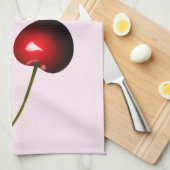 Rood Zoet Kersen Keukenhanddoek - Kies kleuren (Quarter Fold)