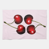 Rood Zoet Kersen Keukenhanddoek - Kies kleuren (Horizontaal)