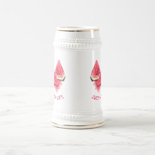Rood Zoet Sappig Watermeloen Bier Stein Bierpul (Center)