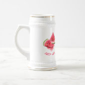 Rood Zoet Sappig Watermeloen Bier Stein Bierpul (Links)