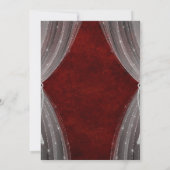 Rood Zoet Zestien Uitnodiging (Achterkant)