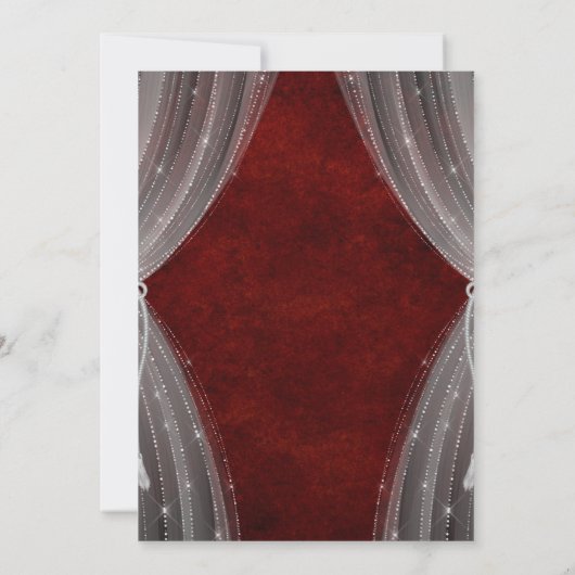 Rood Zoet Zestien Uitnodiging (Achterkant)