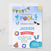 Rood zonlicht blauw wolkendepoel kaart (Voorkant)