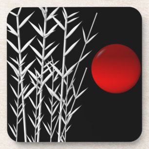 Rood zonzwart, wit bier onderzetter