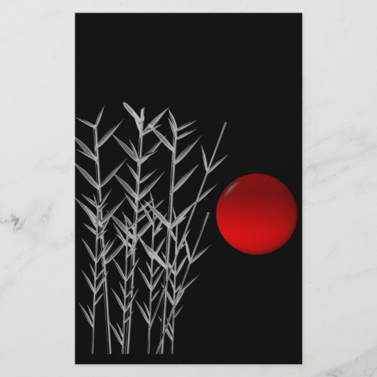 Rood zonzwart, wit briefpapier (Voorkant)