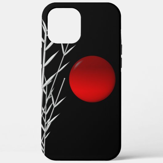 Rood zonzwart, wit Case-Mate iPhone case (Achterkant)