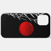 Rood zonzwart, wit Case-Mate iPhone case (Achterkant (horizontaal))