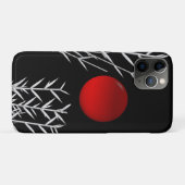 Rood zonzwart, wit Case-Mate iPhone case (Achterkant (horizontaal))
