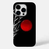 Rood zonzwart, wit Case-Mate iPhone case (Achterkant)