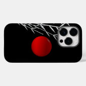 Rood zonzwart, wit Case-Mate iPhone case (Achterkant (horizontaal))