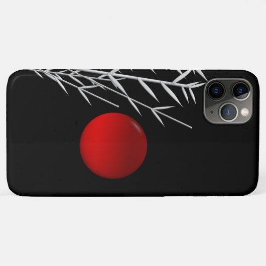 Rood zonzwart, wit Case-Mate iPhone case (Achterkant (horizontaal))